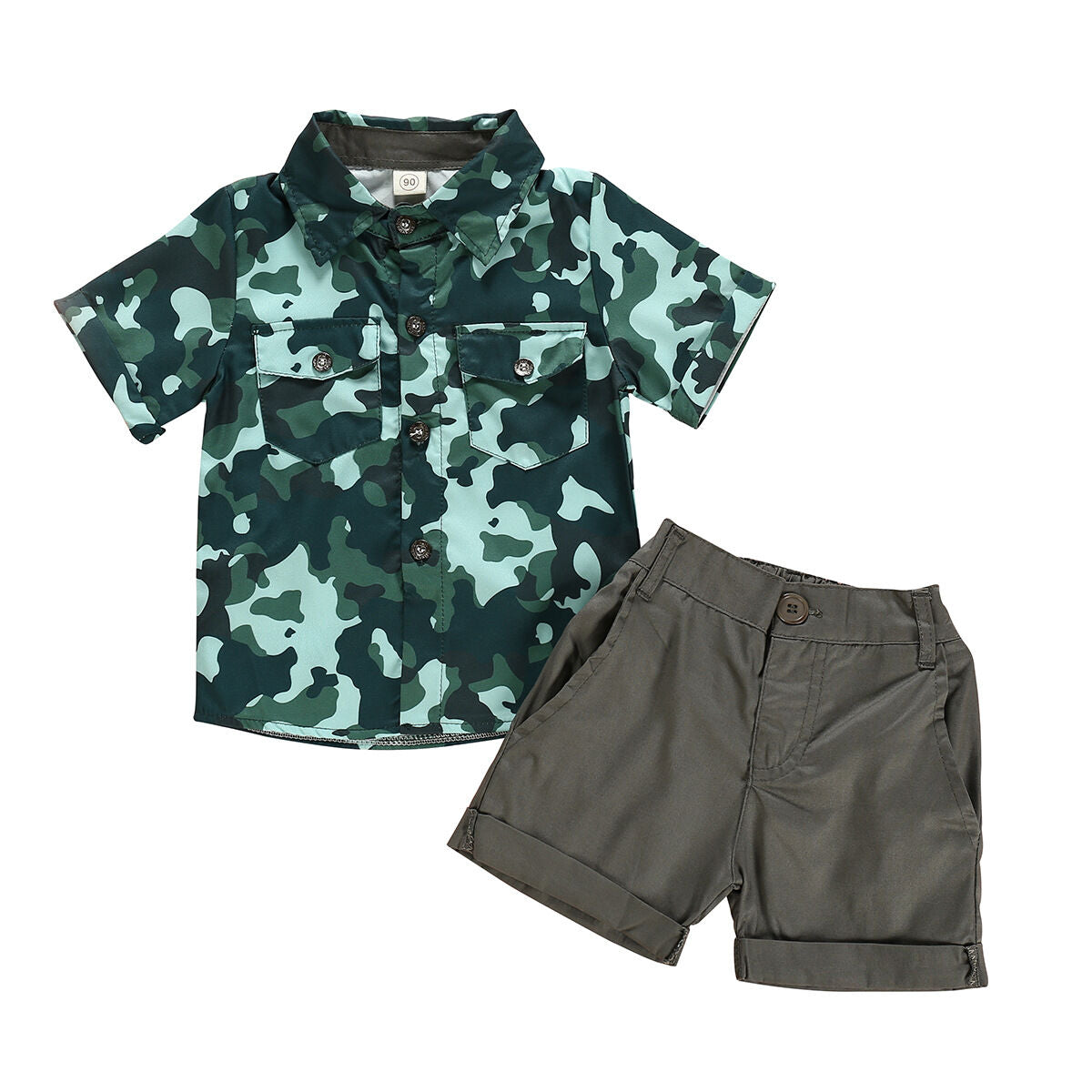 Camo & Fishing | Button Up Set