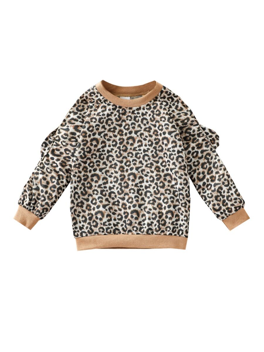 Lady in Leopard | Ruffle Sweater