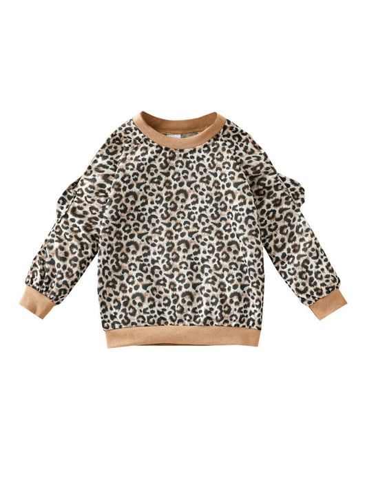 Lady in Leopard | Ruffle Sweater