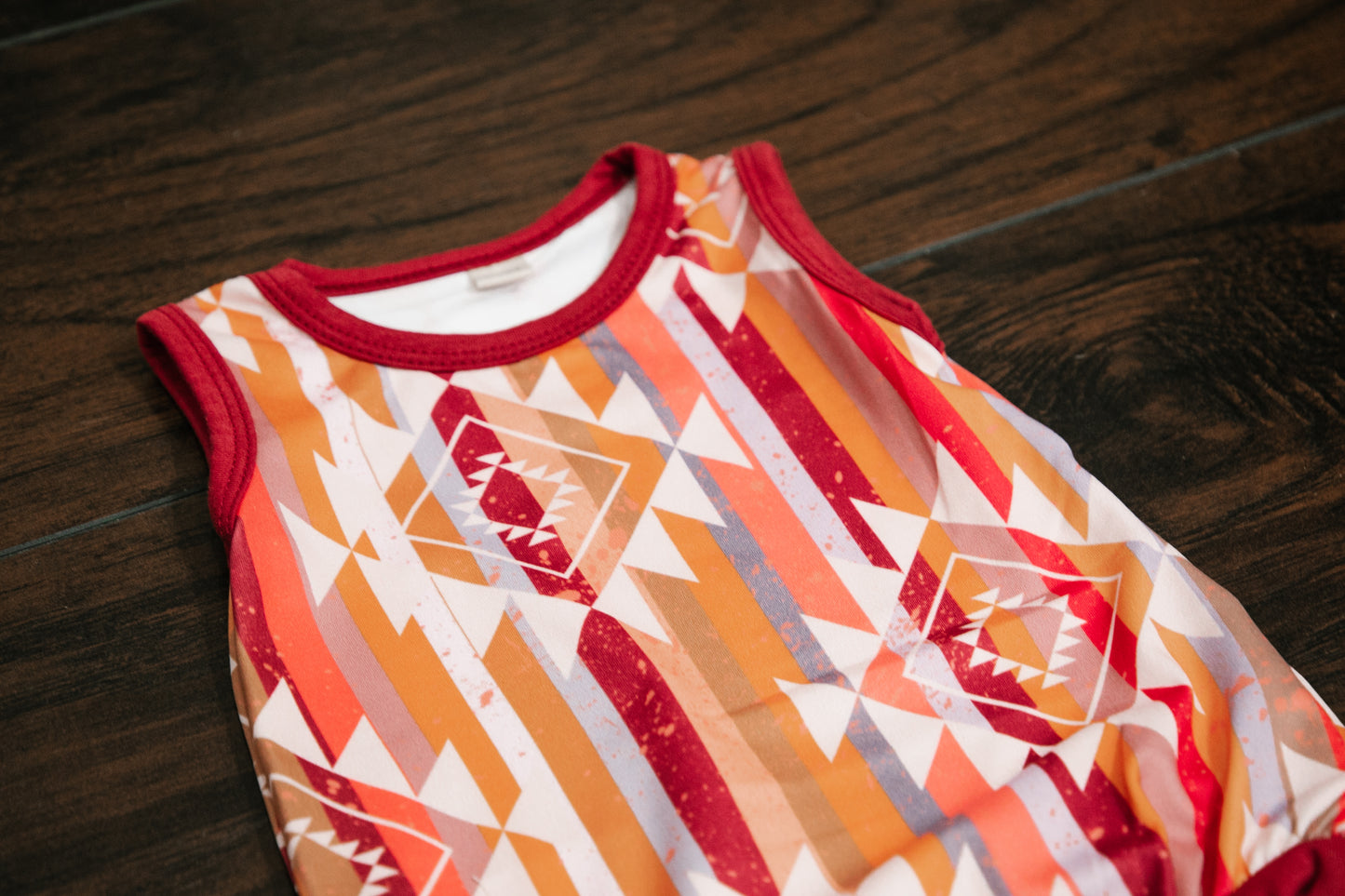 Orange Aztec | Romper