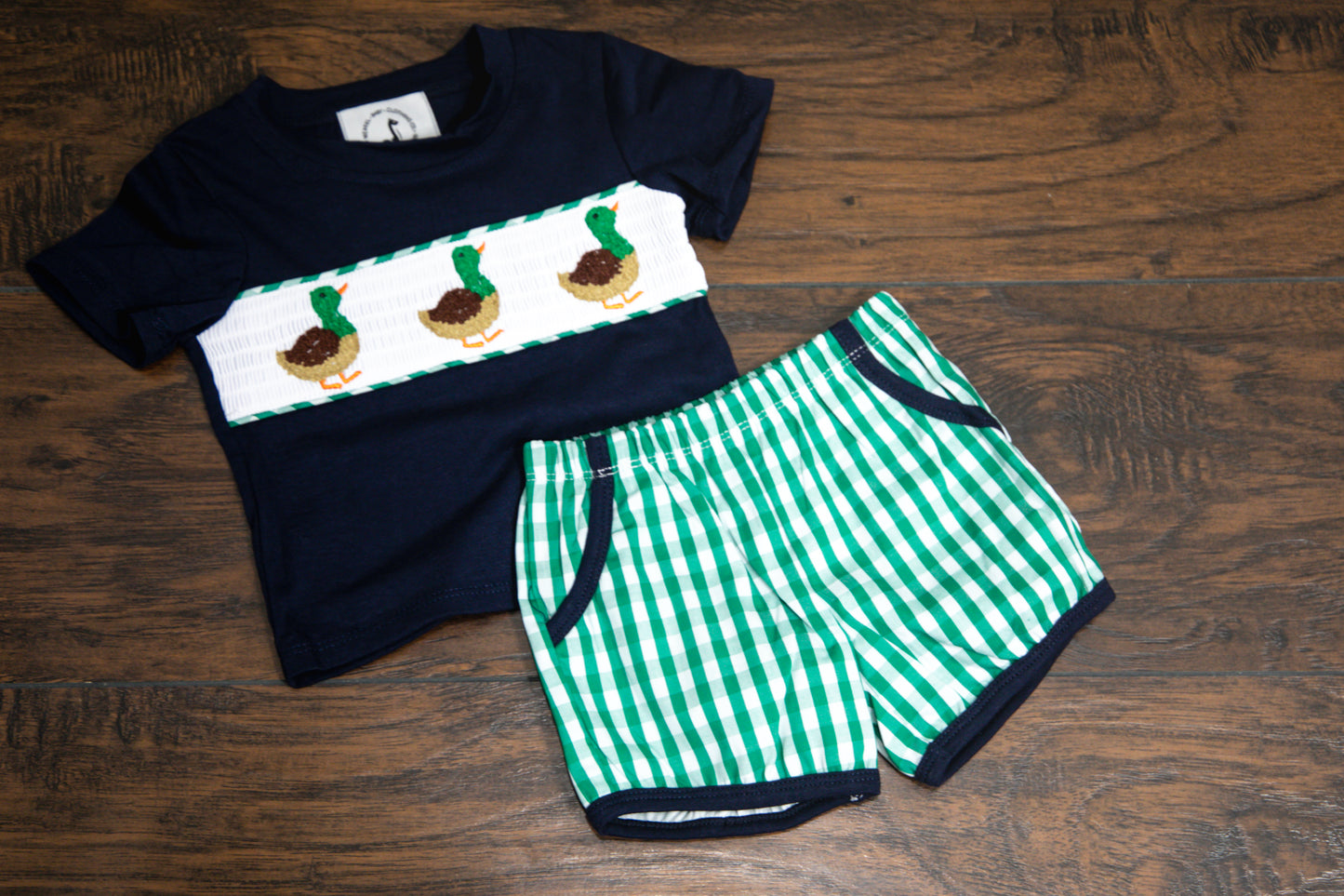 Smocked Mallard T-shirt Set