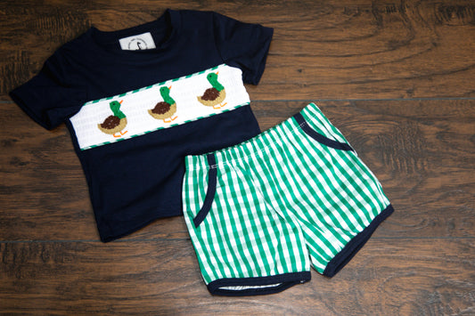 Smocked Mallard T-shirt Set