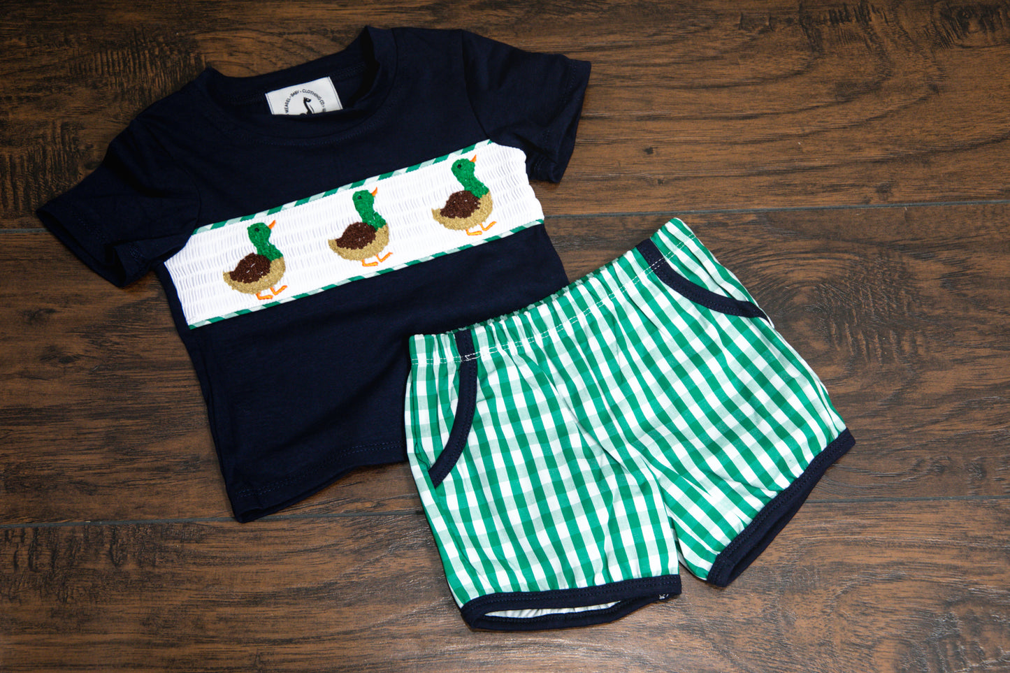 Smocked Mallard T-shirt Set