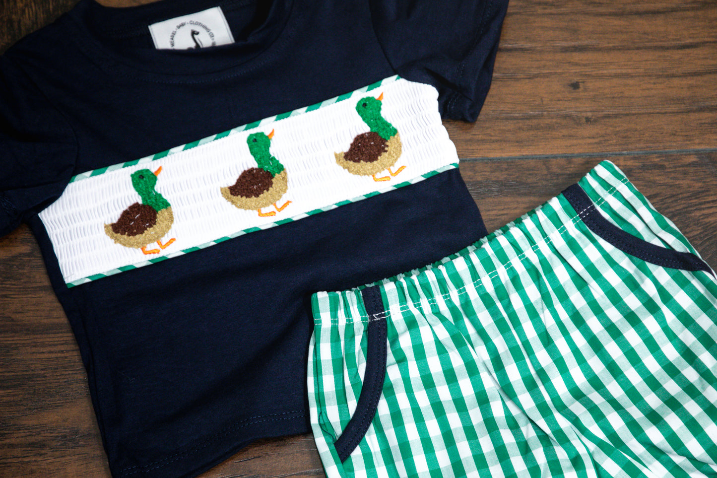 Smocked Mallard T-shirt Set