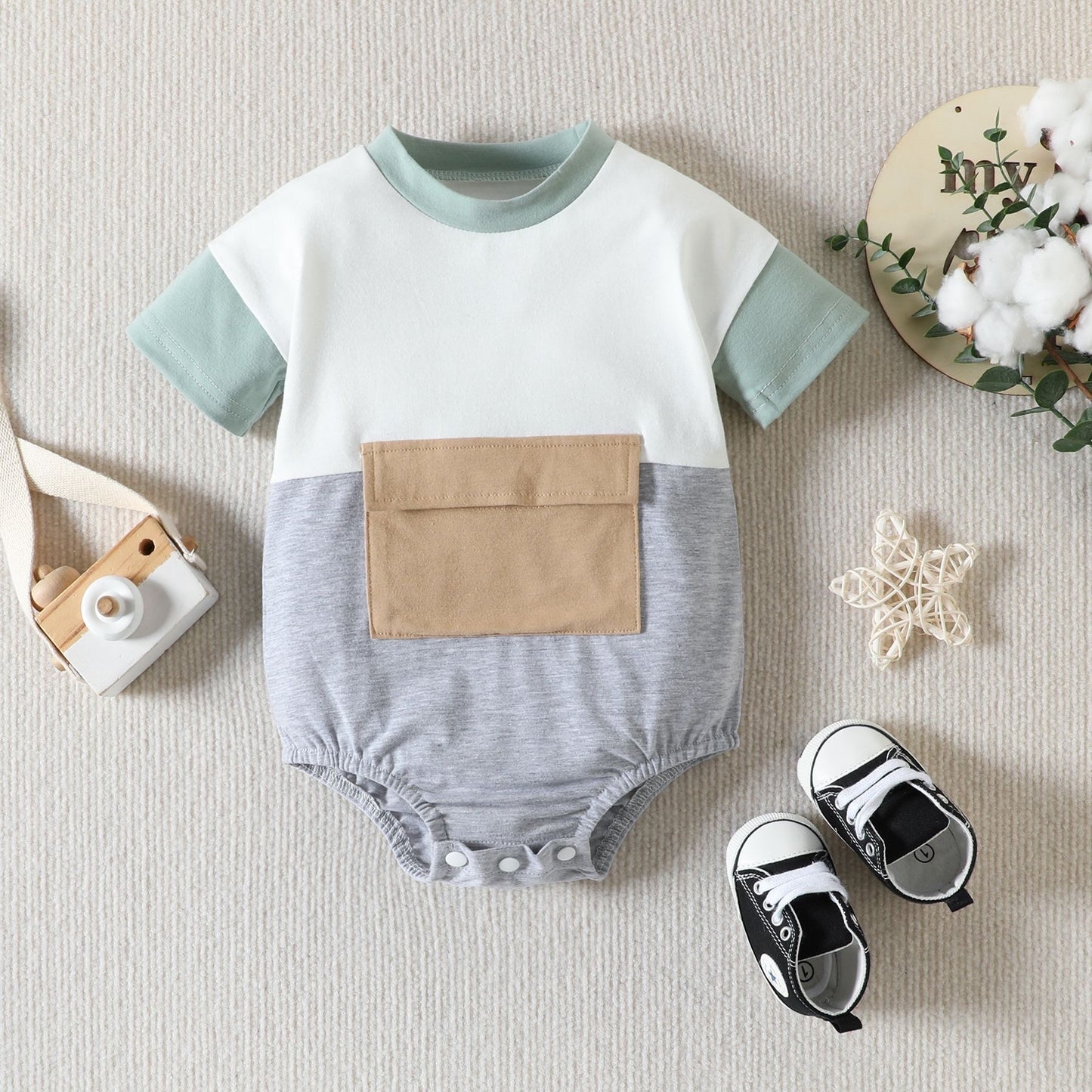 Pastel Fall | Pocket Romper