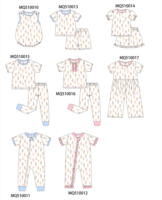 PO70 Blue&pink ice cream bamboo collection