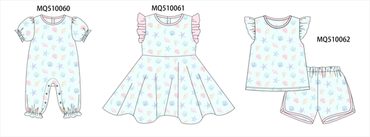 PO70 Blue marine print bamboo collection