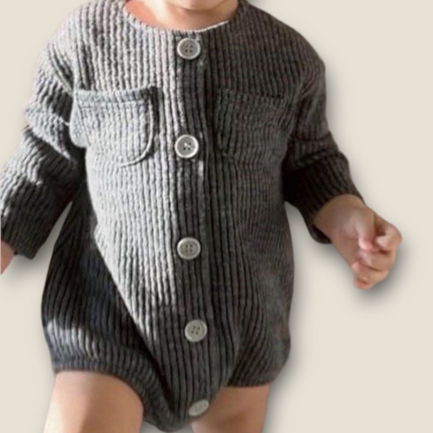 Gray Skies | Sweater Romper