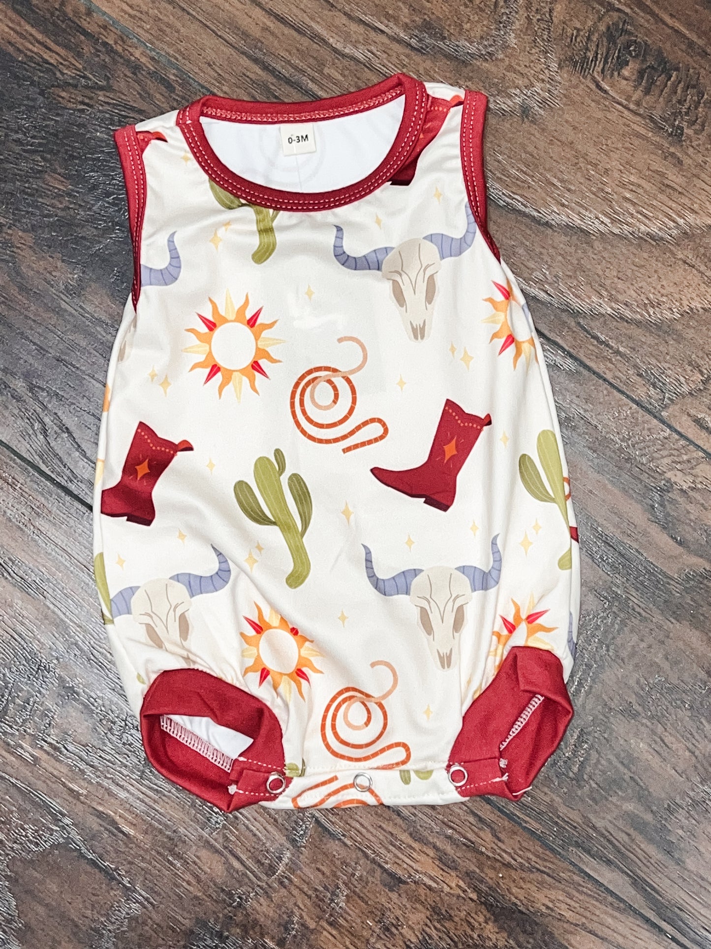 Cactus Cowboy Romper