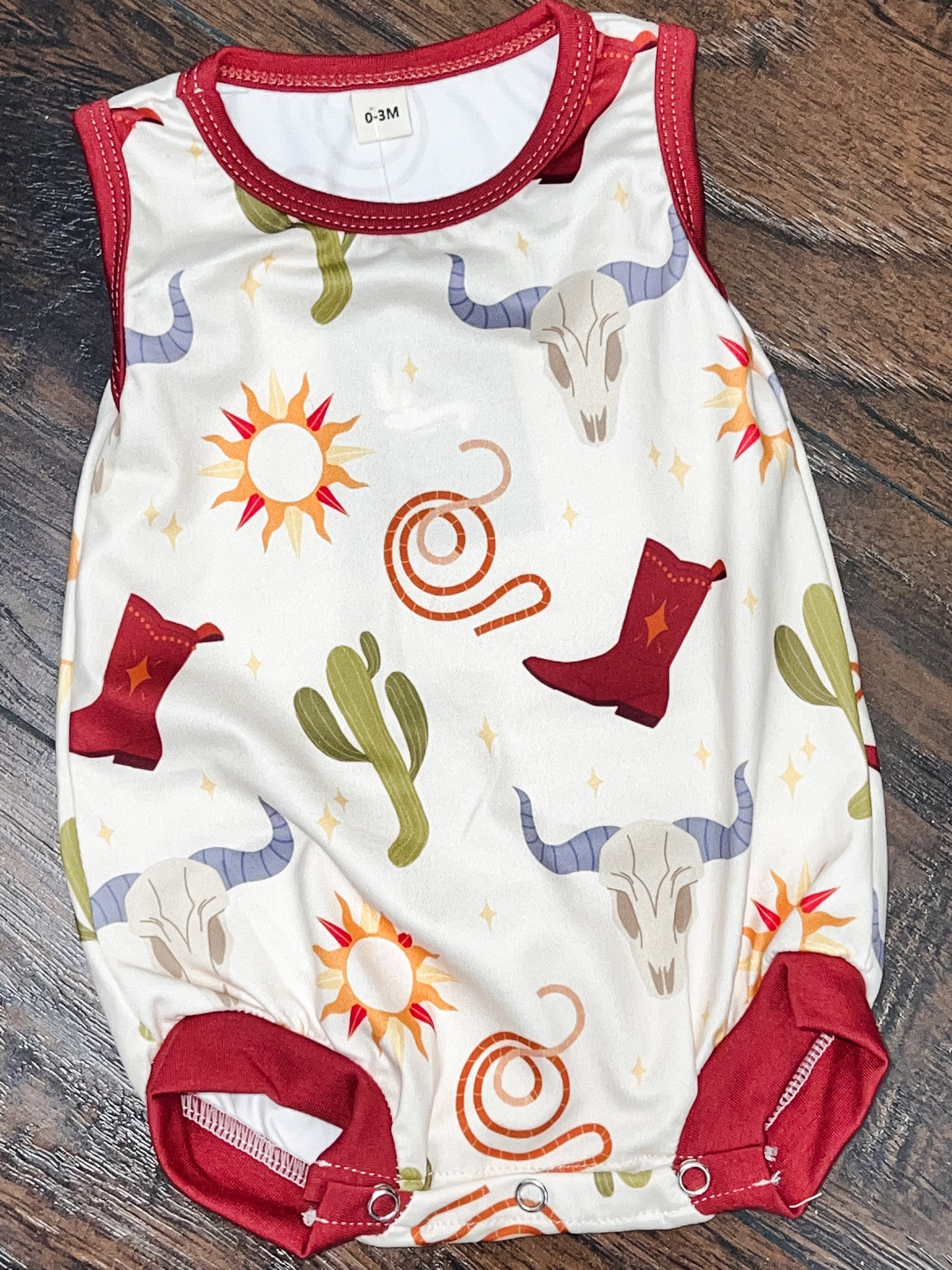 Cactus Cowboy Romper