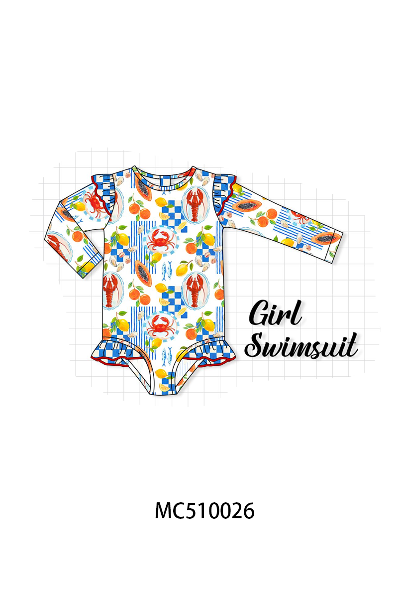 PO69 Lemon lobster crab print collection