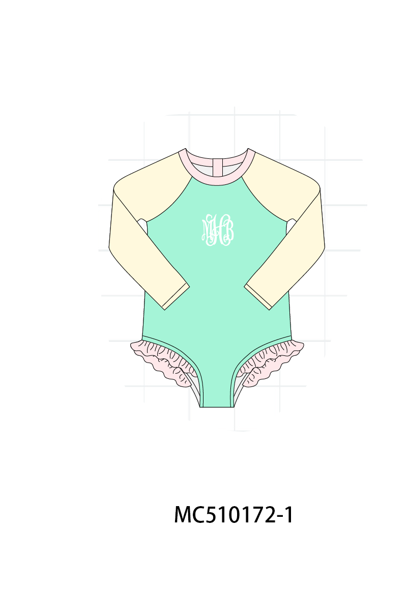 *Pre-Order* Colors blocks monogram embroidery collection 1