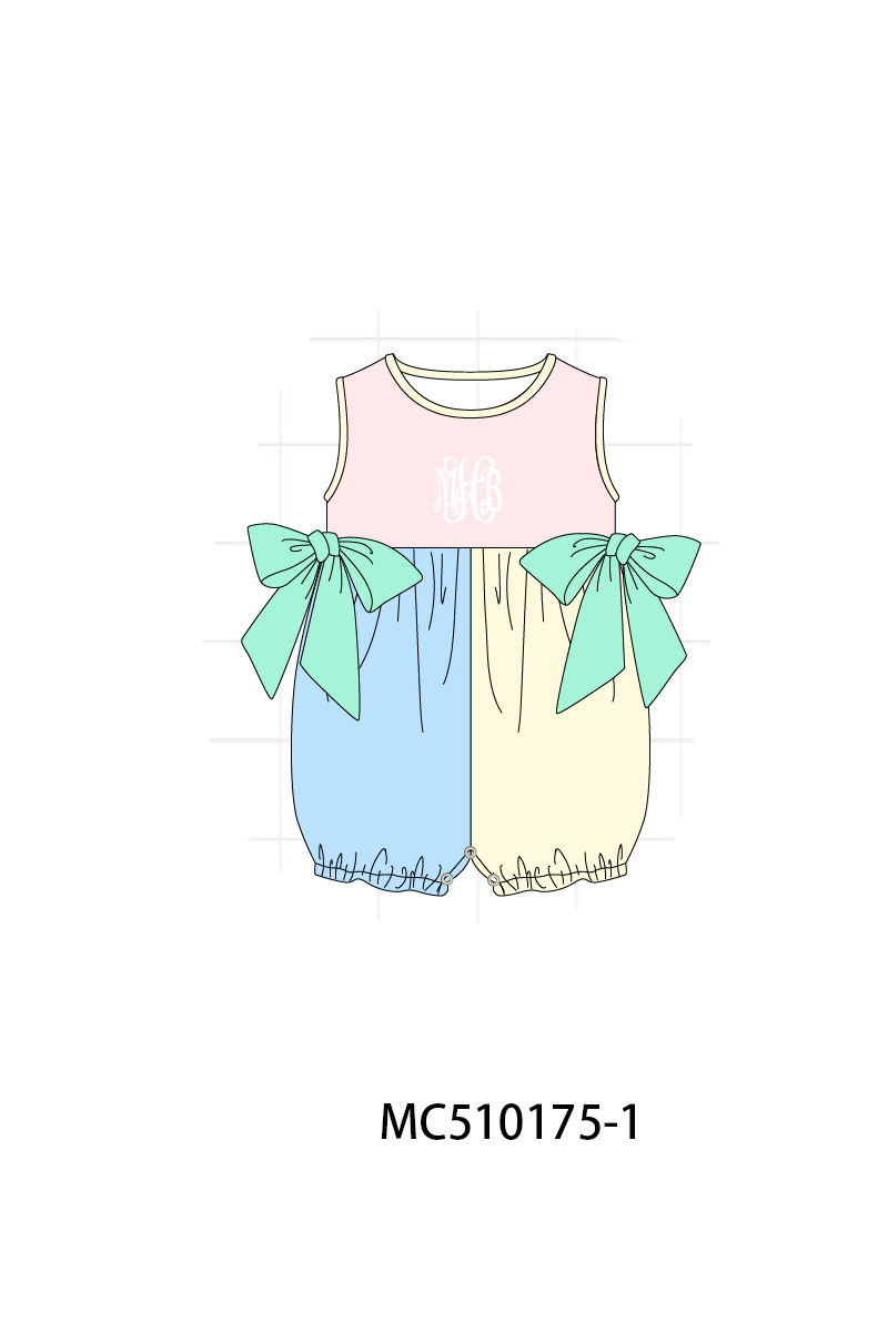 *PreOrder*  Colors blocks monogram embroidery collection 2