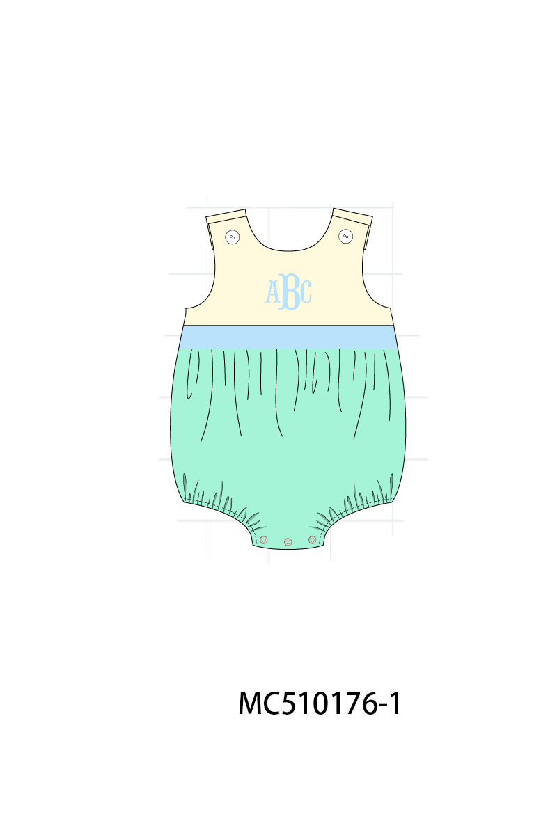 *PreOrder*  Colors blocks monogram embroidery collection 2