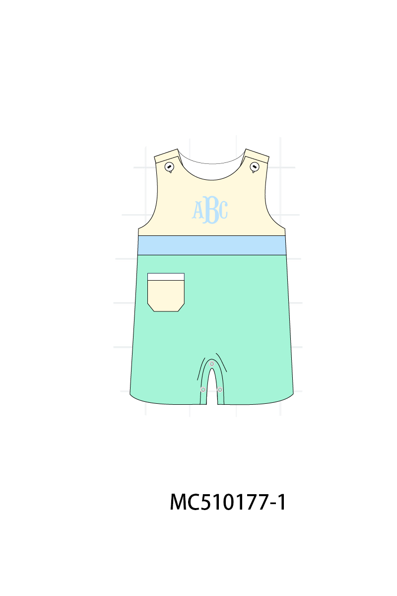 *PreOrder*  Colors blocks monogram embroidery collection 2
