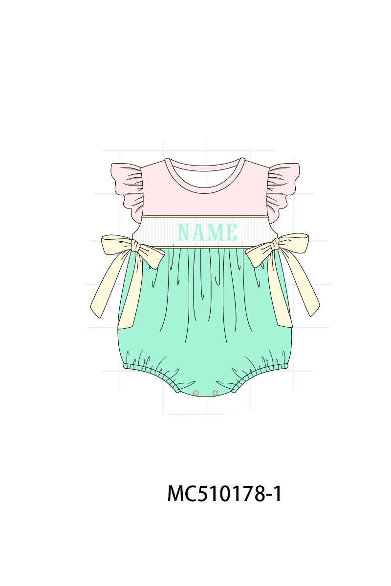 *PreOrder*  Colors blocks monogram embroidery collection 2