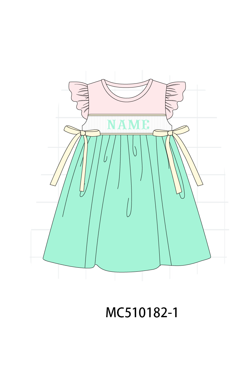 *PreOrder*  Colors blocks monogram embroidery collection 2