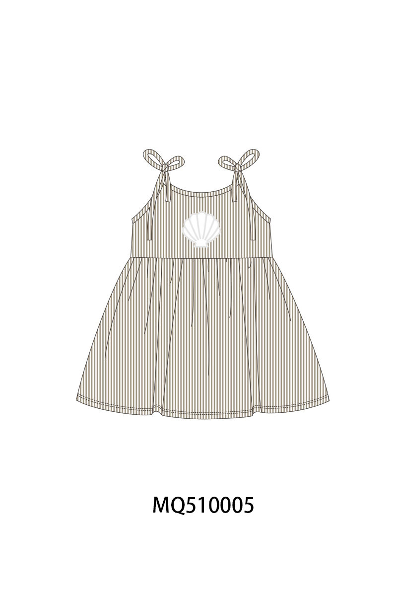 PO70 Brown shellfish applique stripe collection