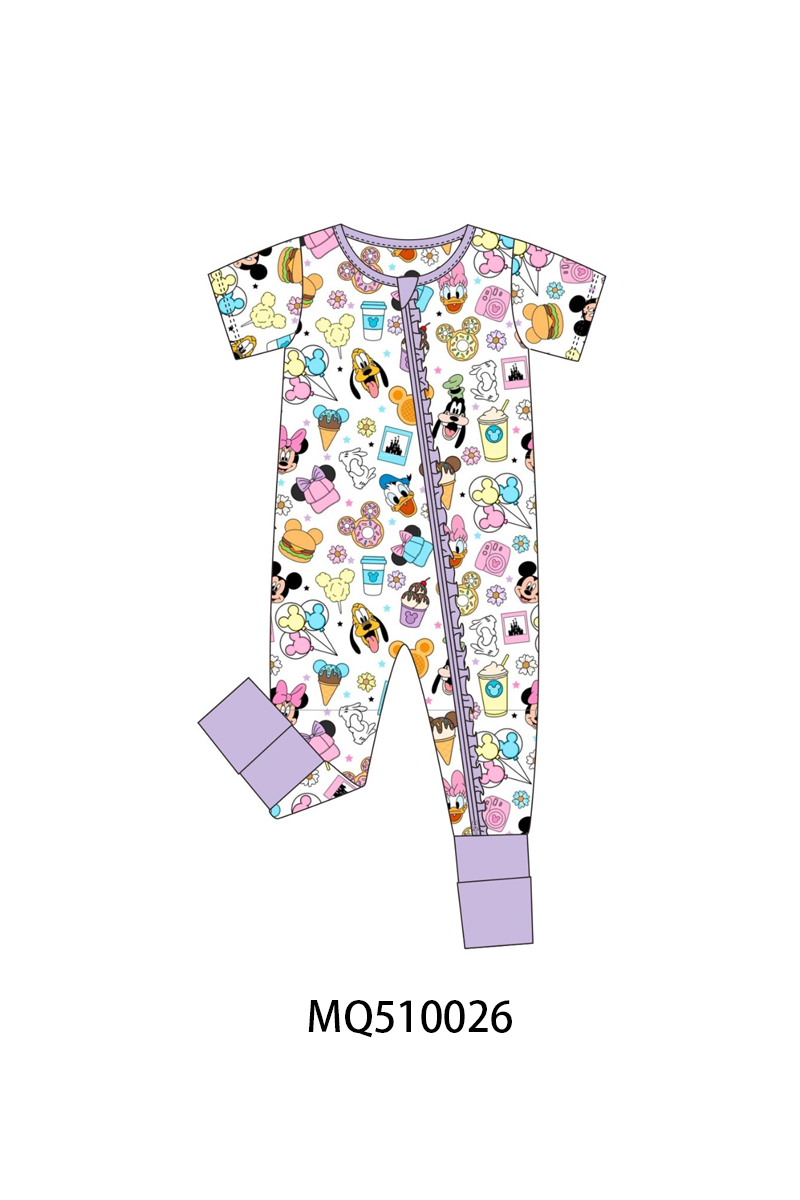 PO70 Purple character print bamboo collection