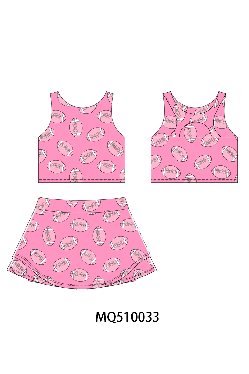 PO70 Ball print 2pc active skorts set collection 1