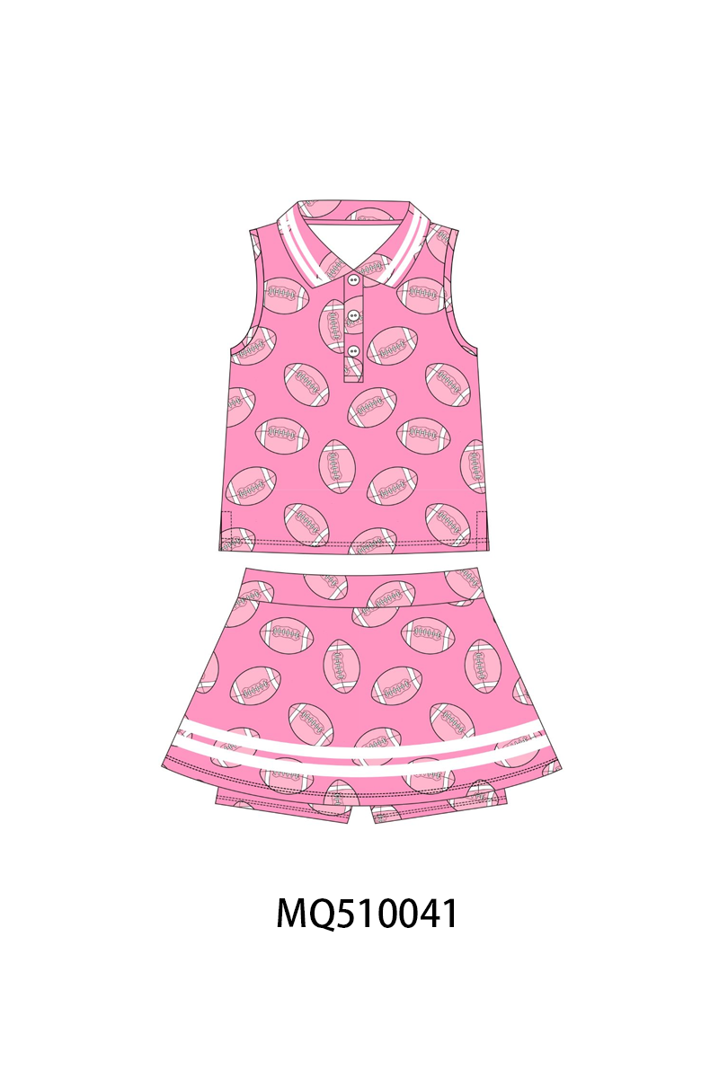 PO70 Ball print 2pc active skorts set collection 2
