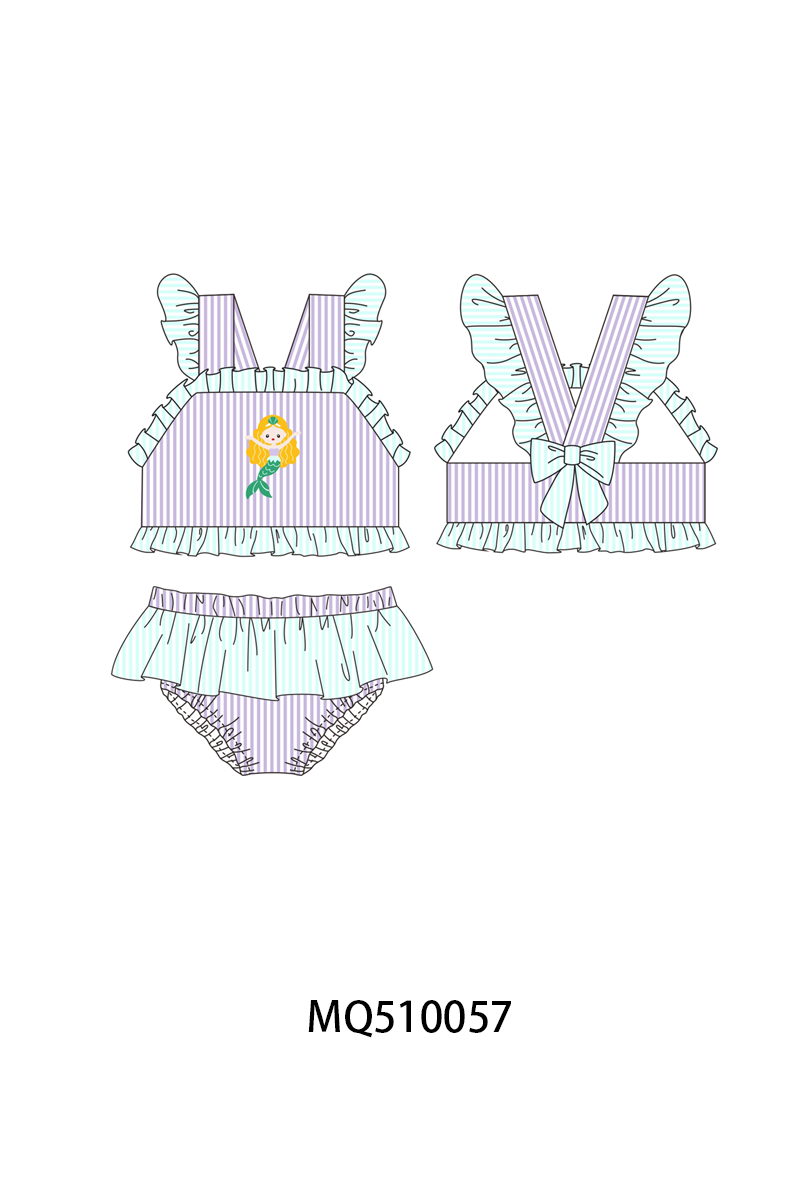 PO70 Purple mermaid pirate applique collection 2