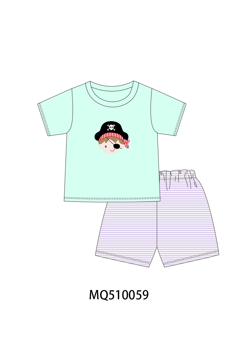 PO70 Purple mermaid pirate applique collection 2