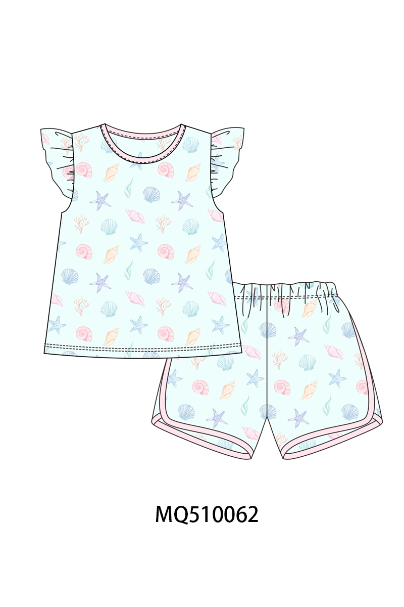 PO70 Blue marine print bamboo collection