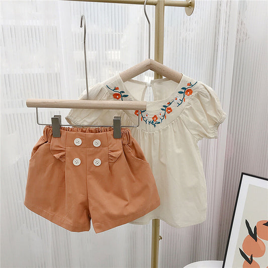 My Little Girl | Embroidered Short Set