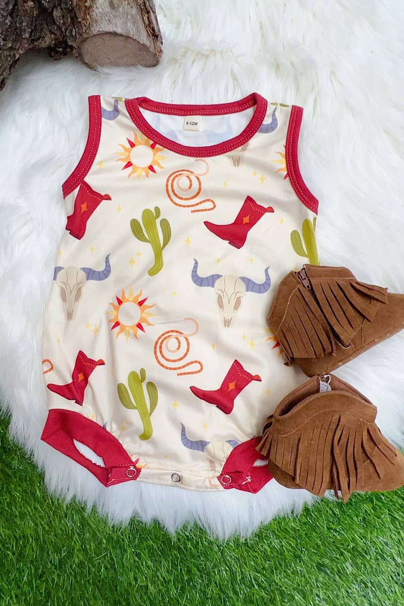 Cactus Cowboy Romper
