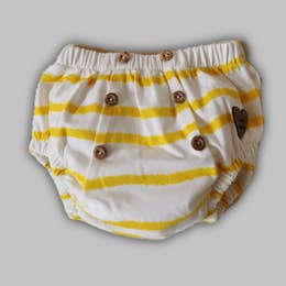 Golden Stripes Diaper Cover