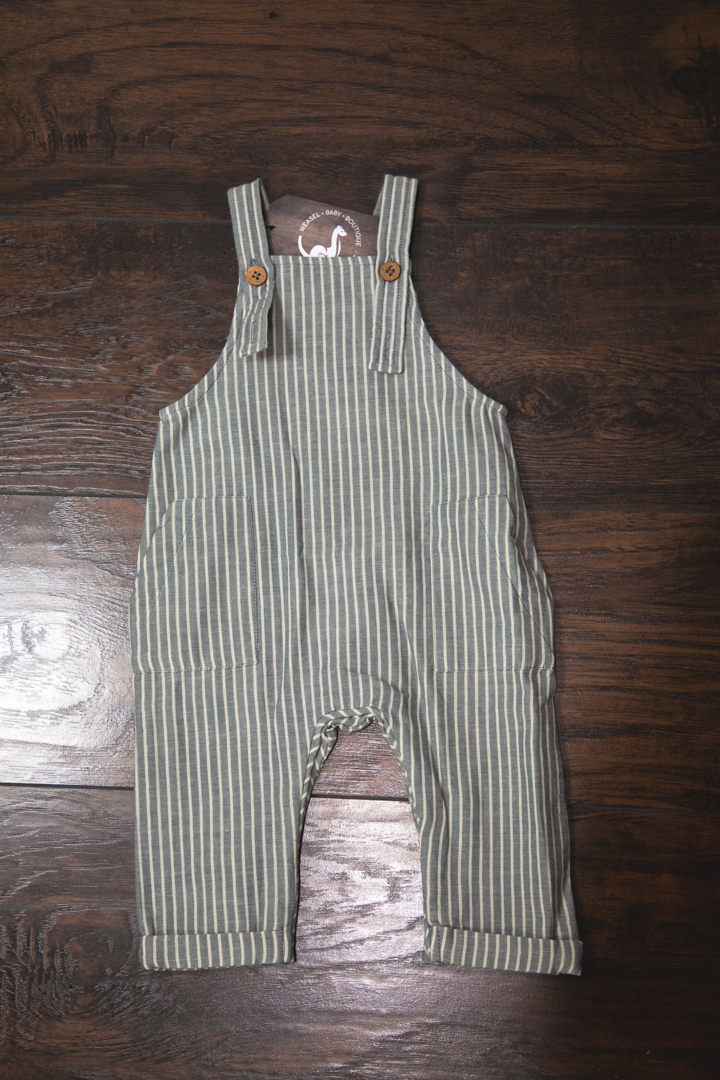 Muslin Striped Overall