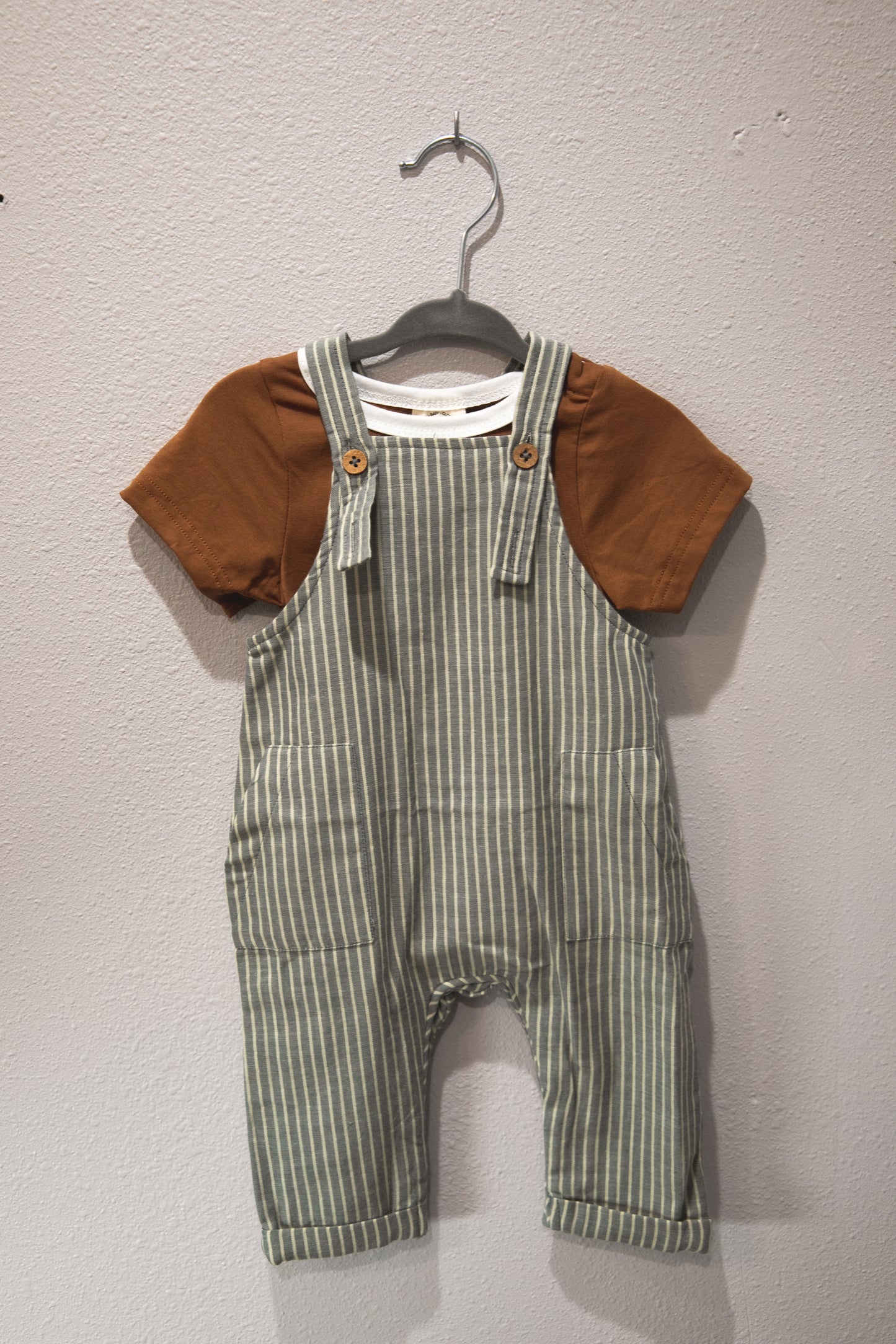 Muslin Striped Overall