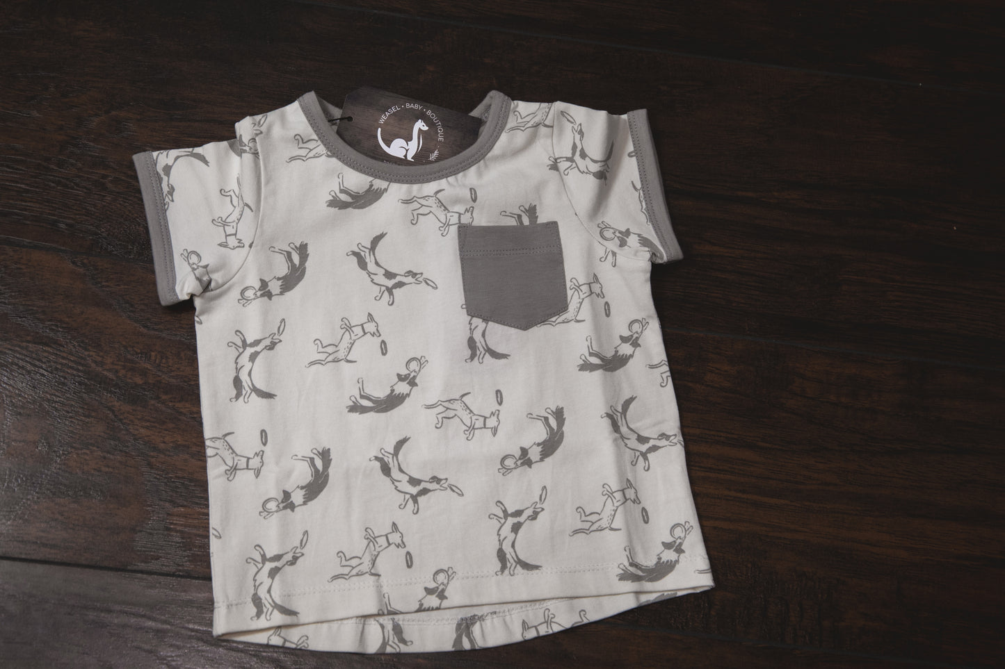 Pocket Tee- Putty Dogs