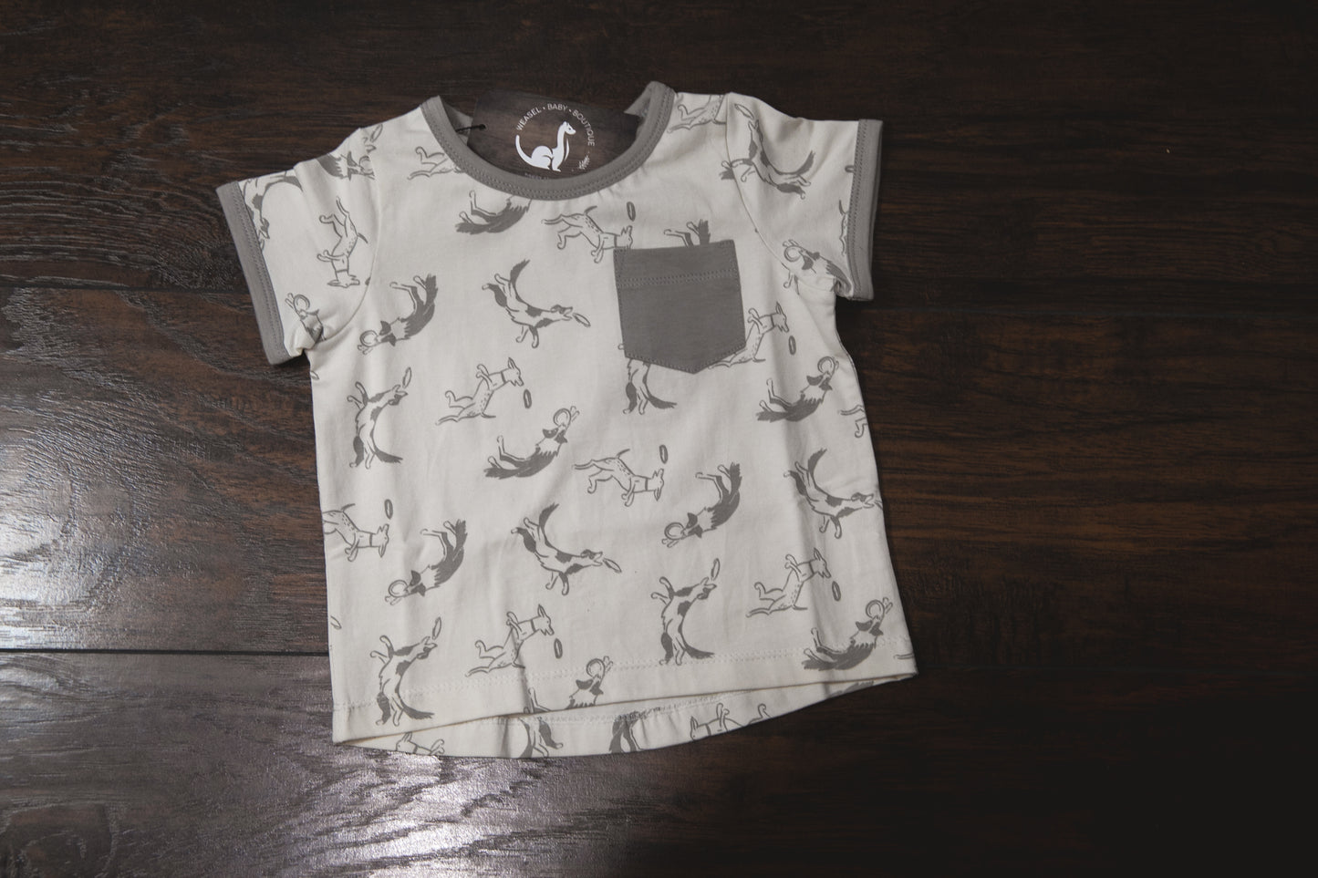 Pocket Tee- Putty Dogs