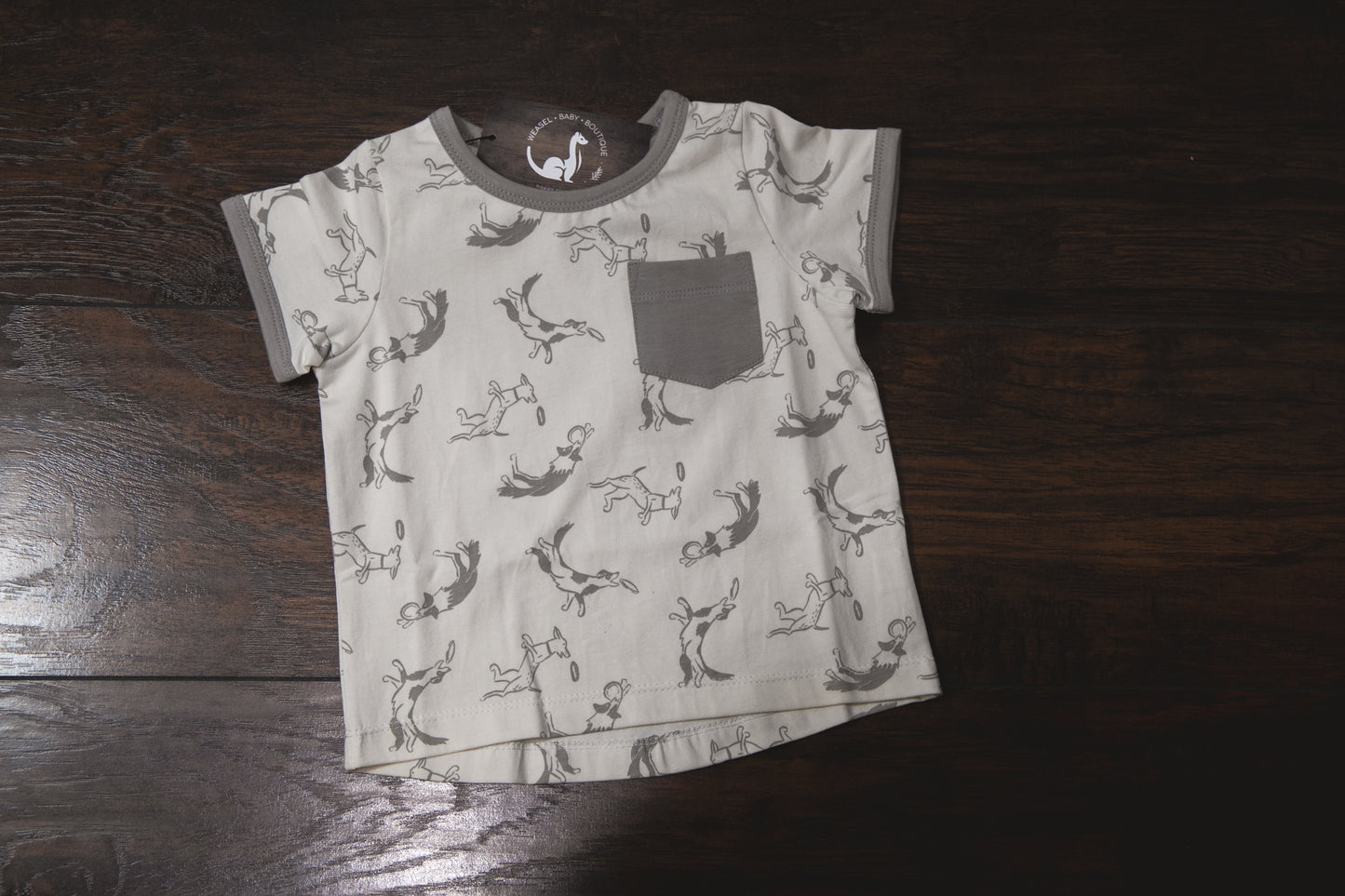 Pocket Tee- Putty Dogs