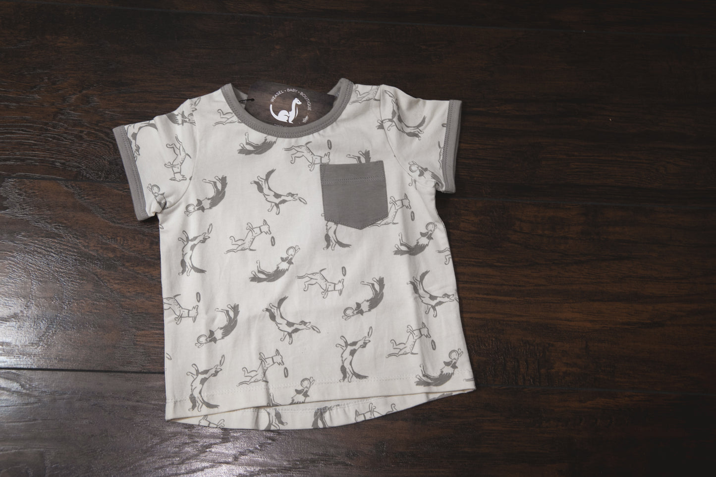 Pocket Tee- Putty Dogs