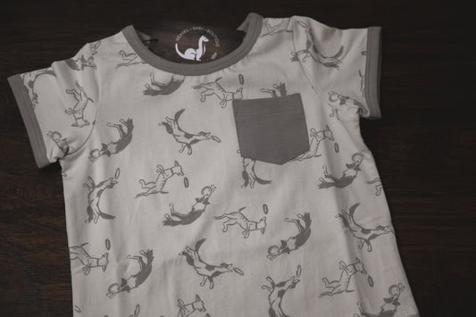 Pocket Tee- Putty Dogs