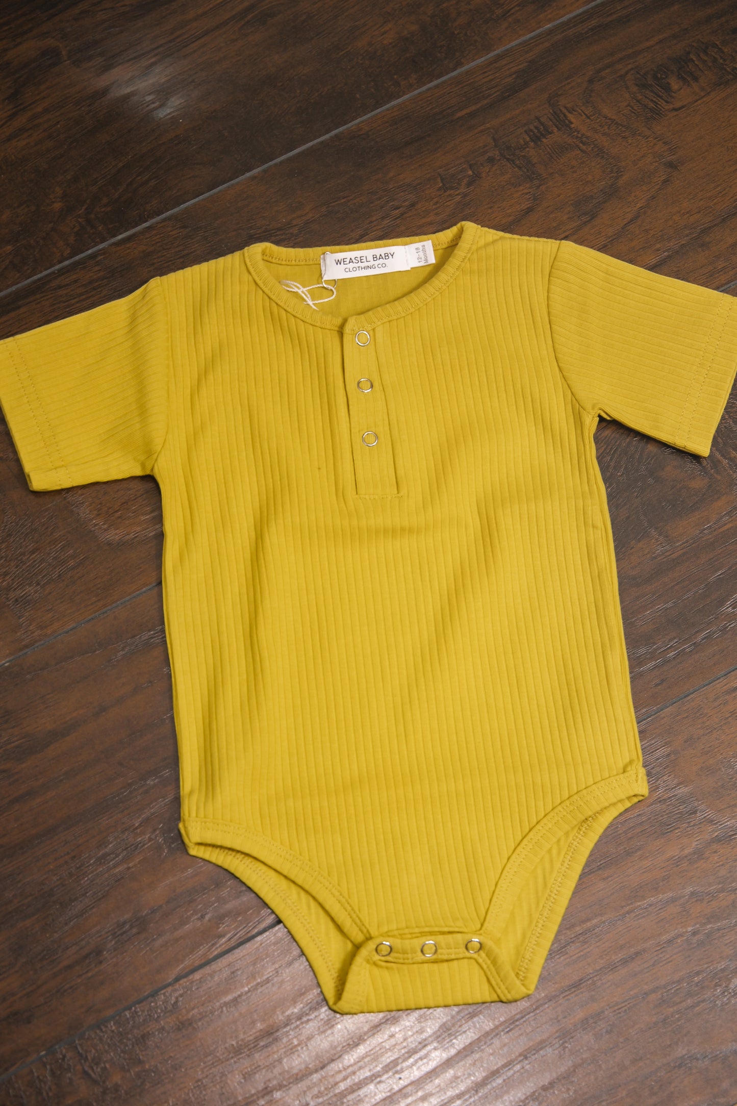 Short Sleeve Ribbed Onesie