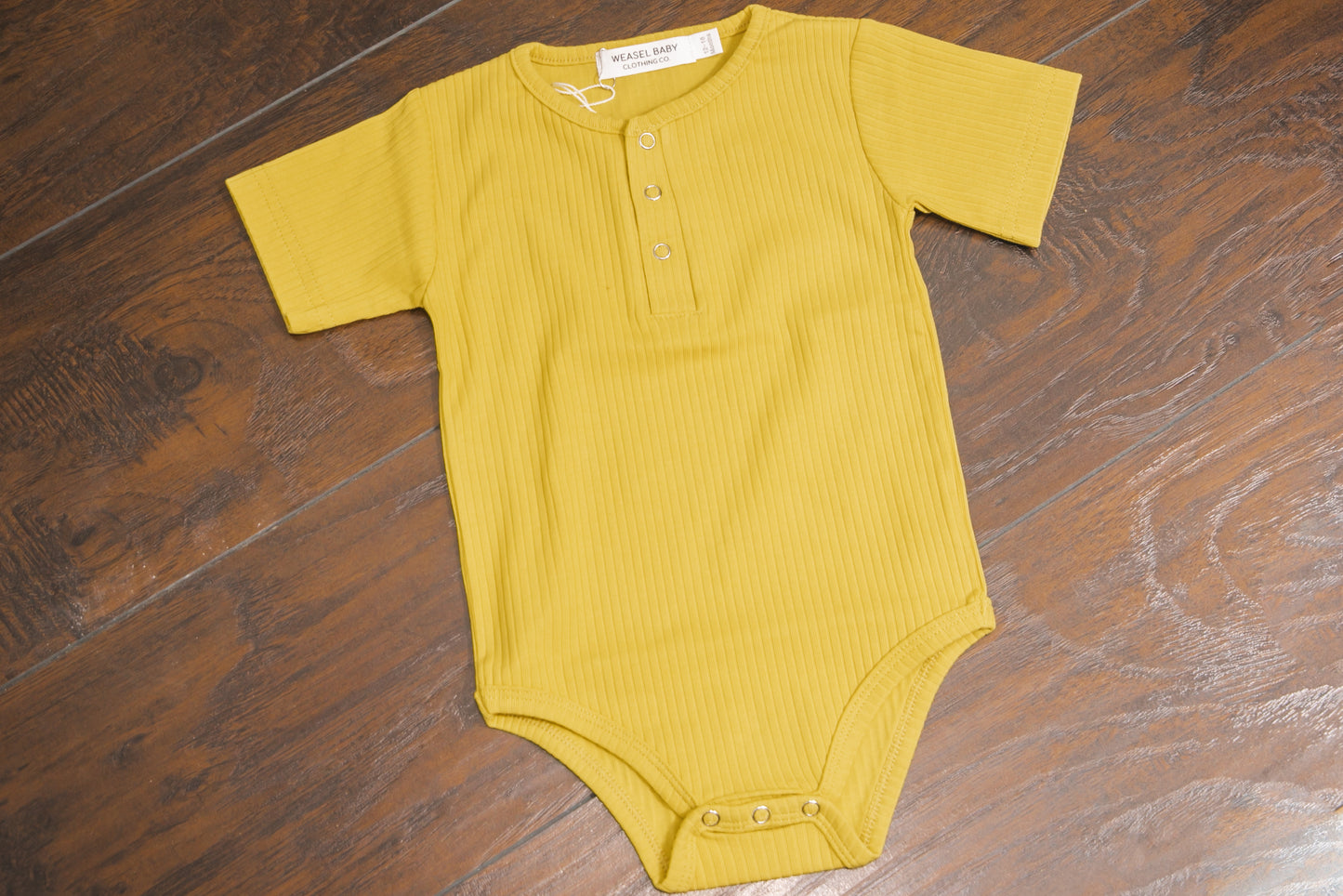 Short Sleeve Ribbed Onesie