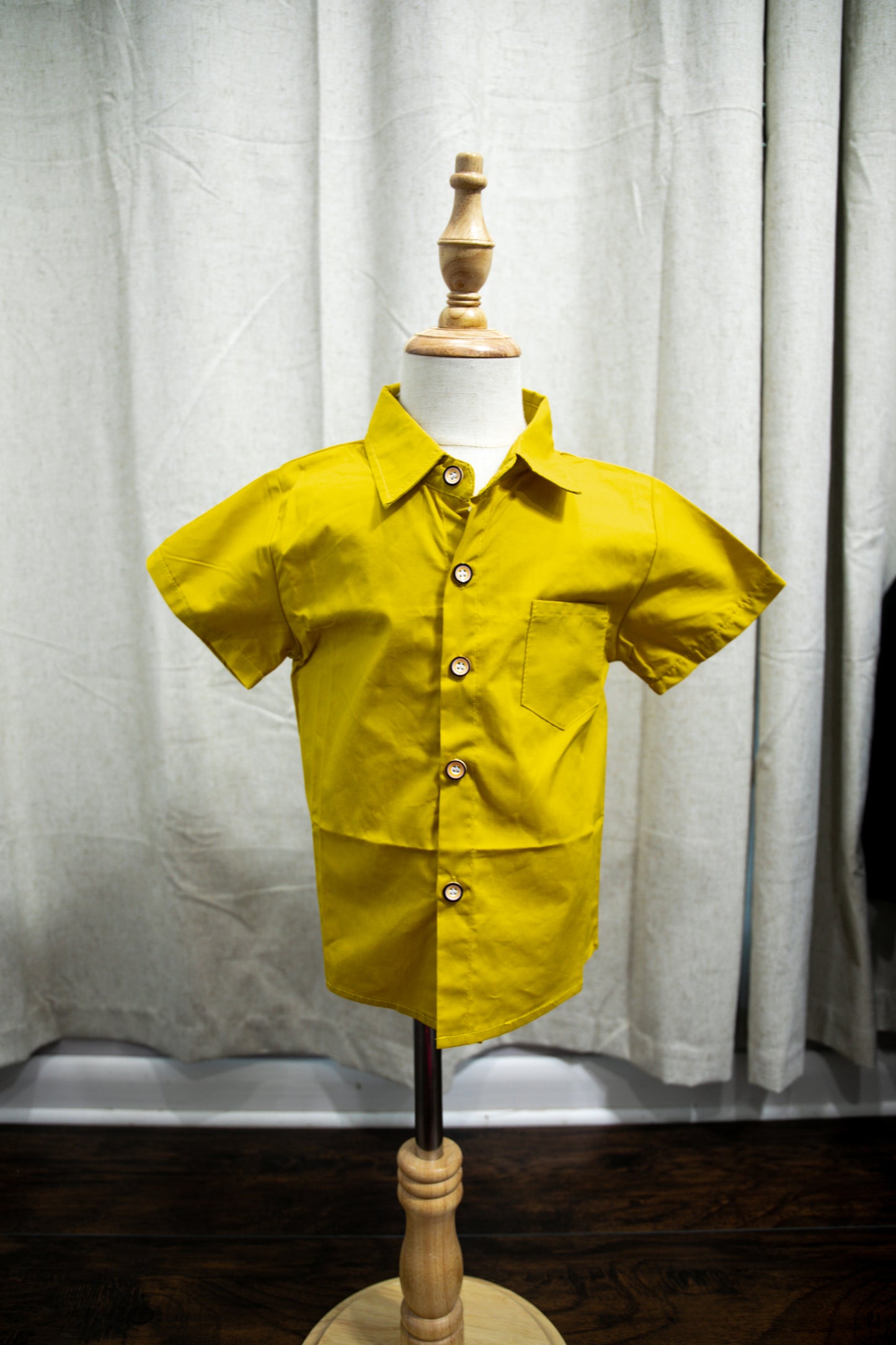 Yellow Button Up