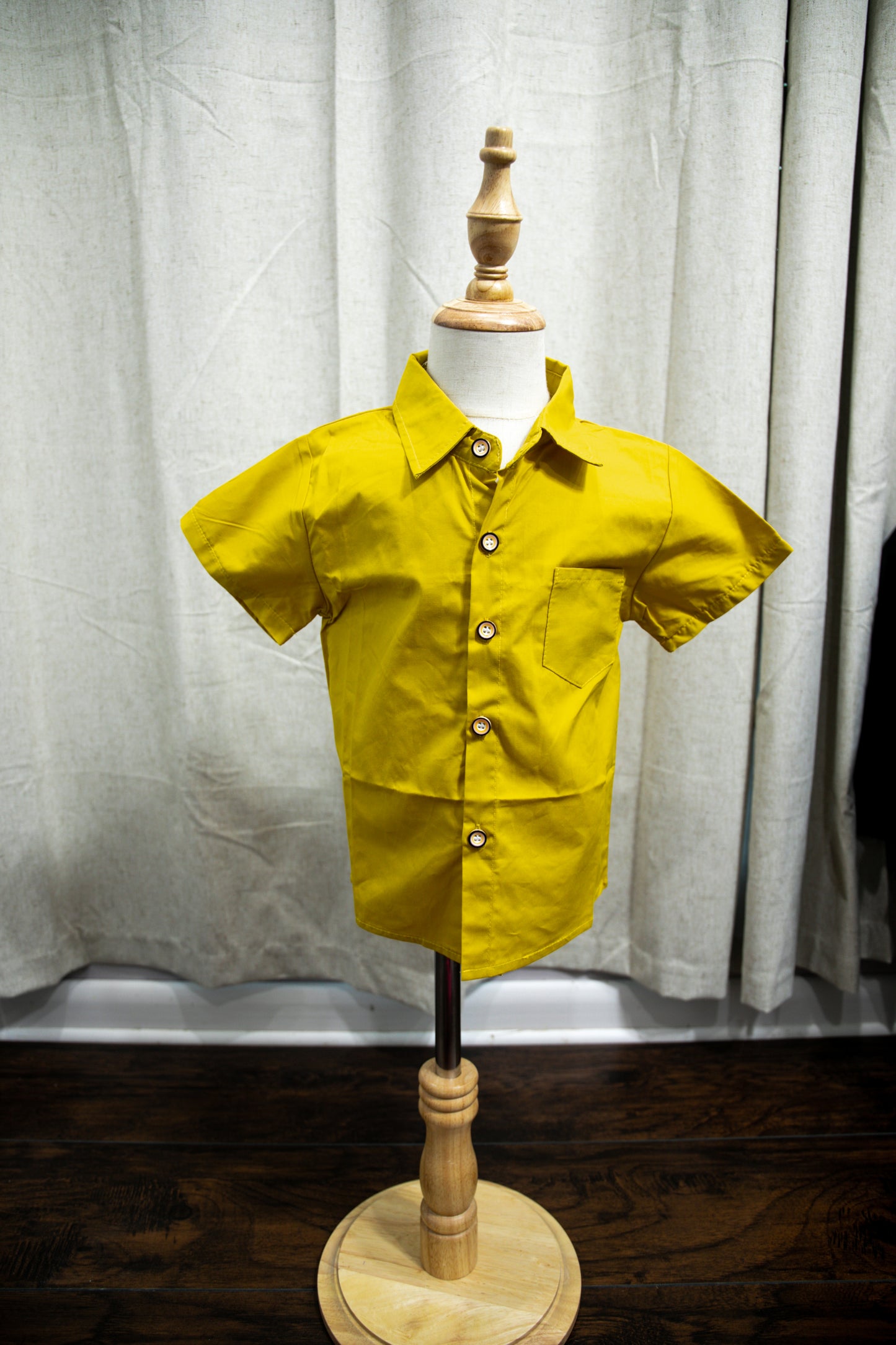Yellow Button Up