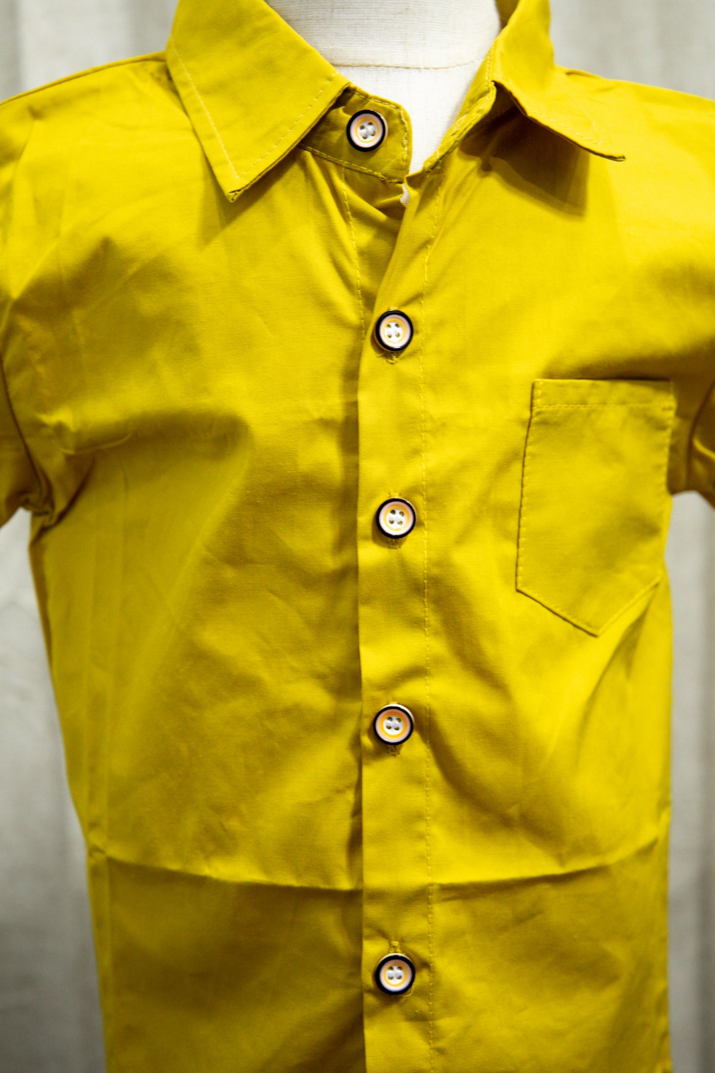 Yellow Button Up