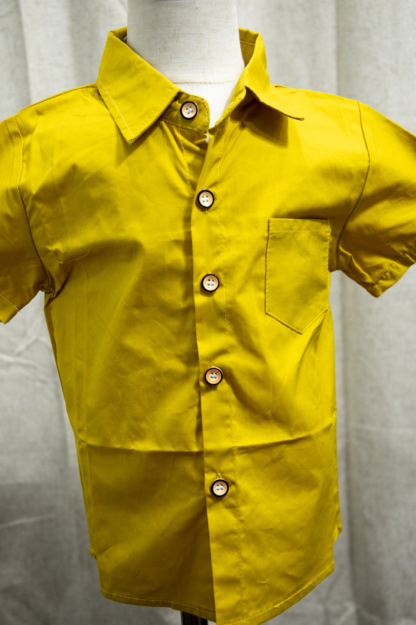 Yellow Button Up