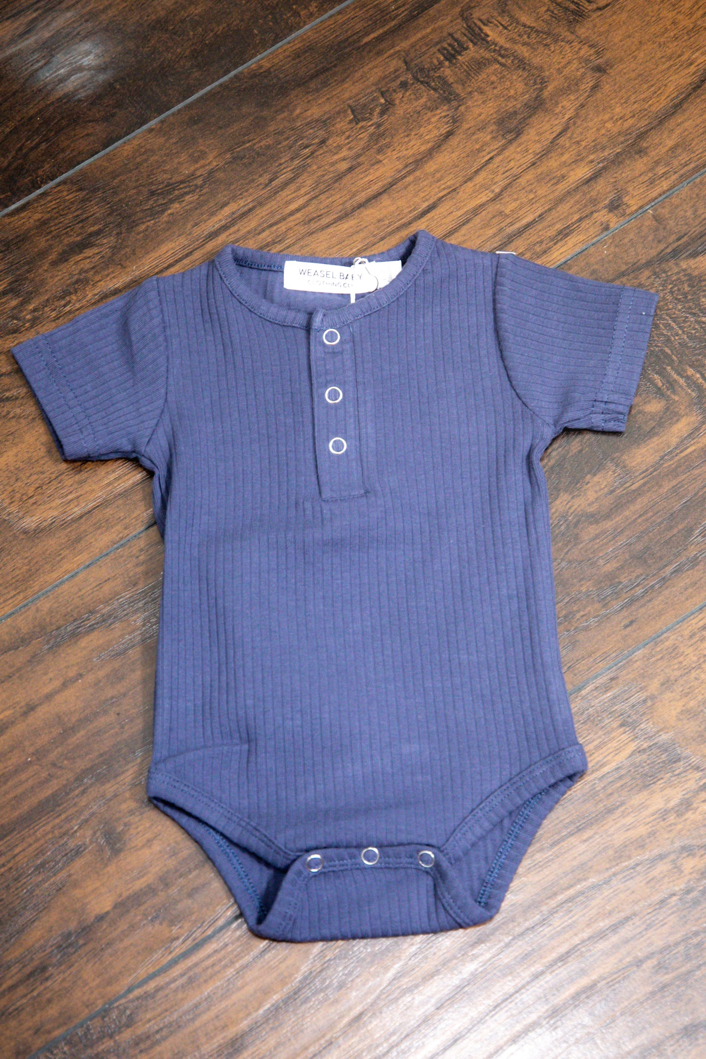 Short Sleeve Ribbed Onesie