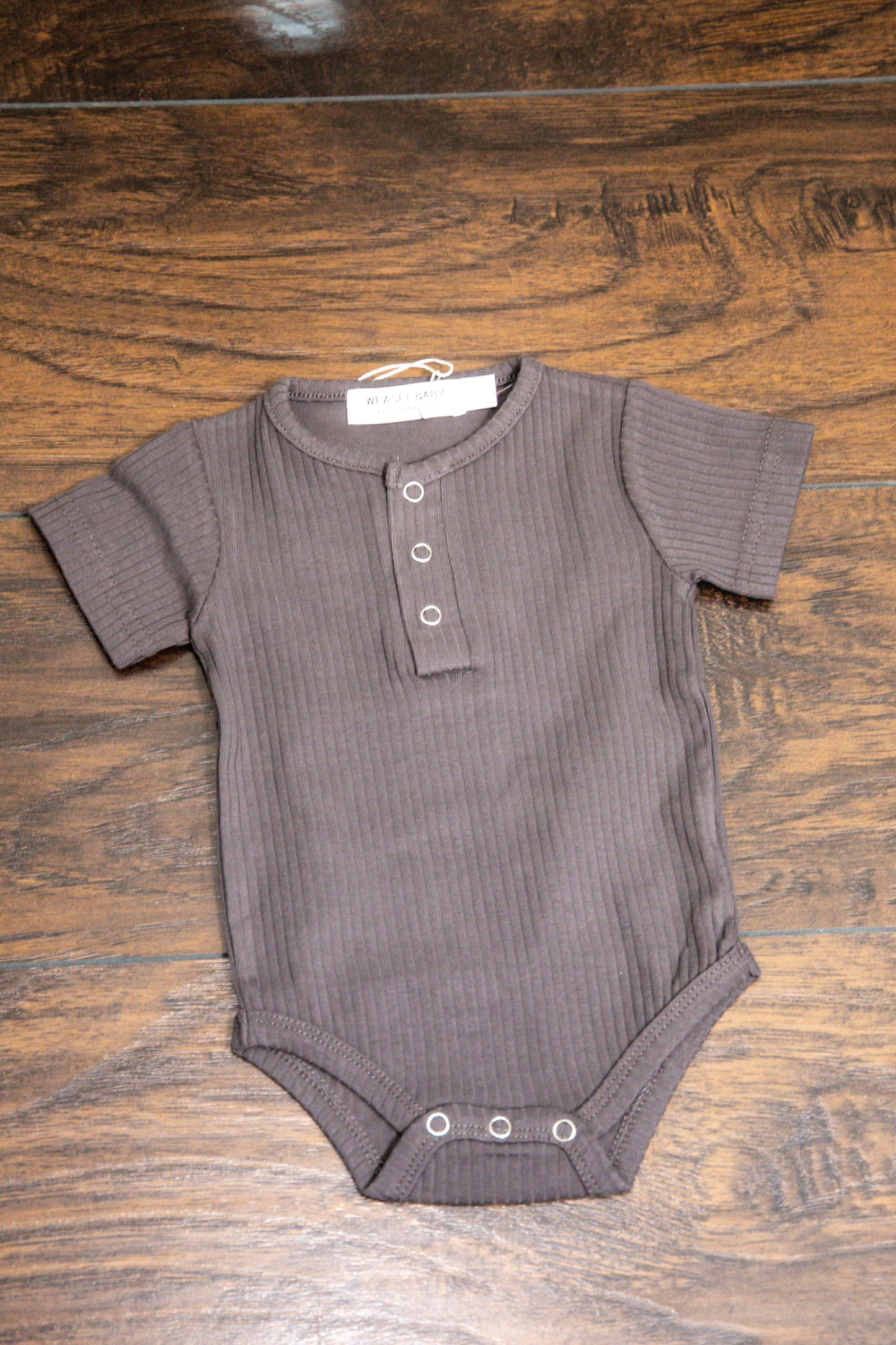 Short Sleeve Ribbed Onesie