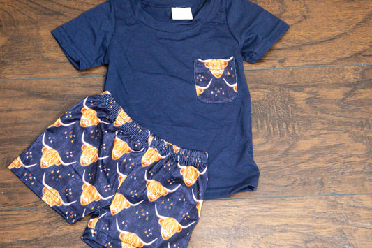 Highland Cow T-Shirt Set