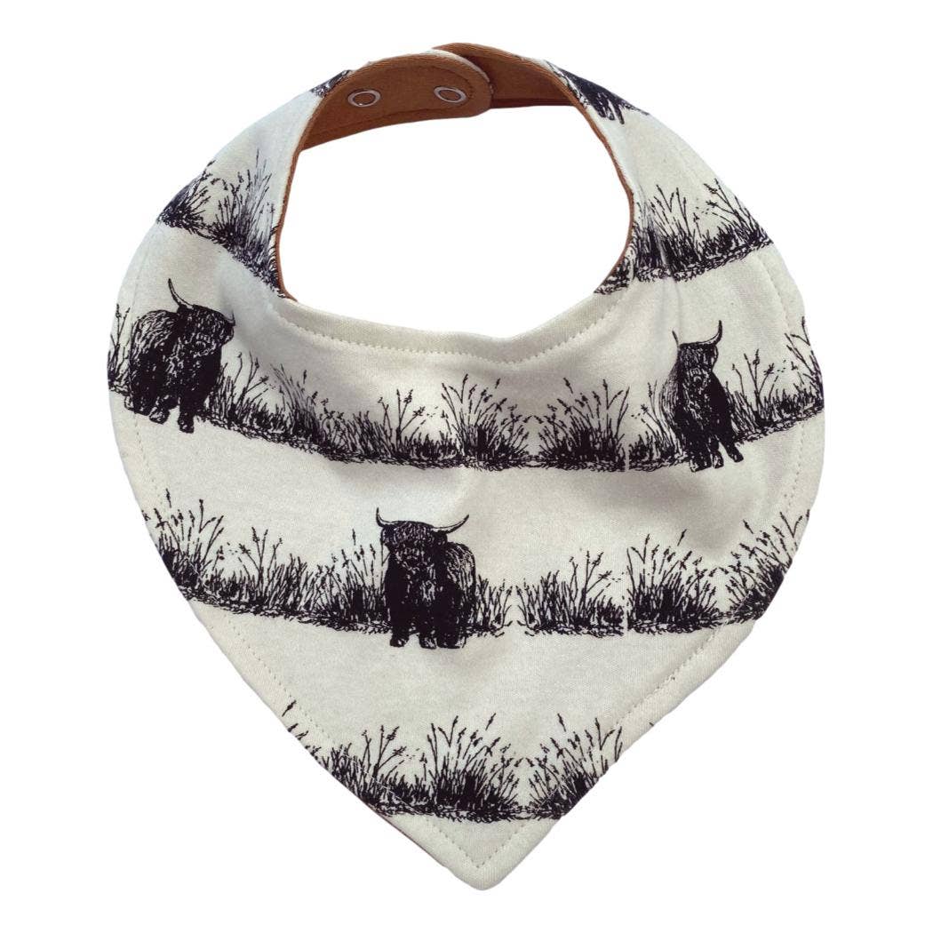 Highland Cow Bib (Organic Cotton)