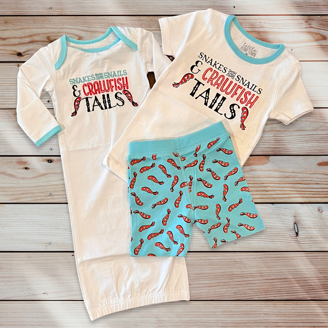 Crawfish Tails Baby Gown