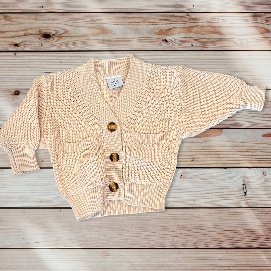 Chunky Knit Cardigan - Cream